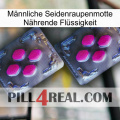 Männliche Seidenraupenmotte Nährende Flüssigkeit 01